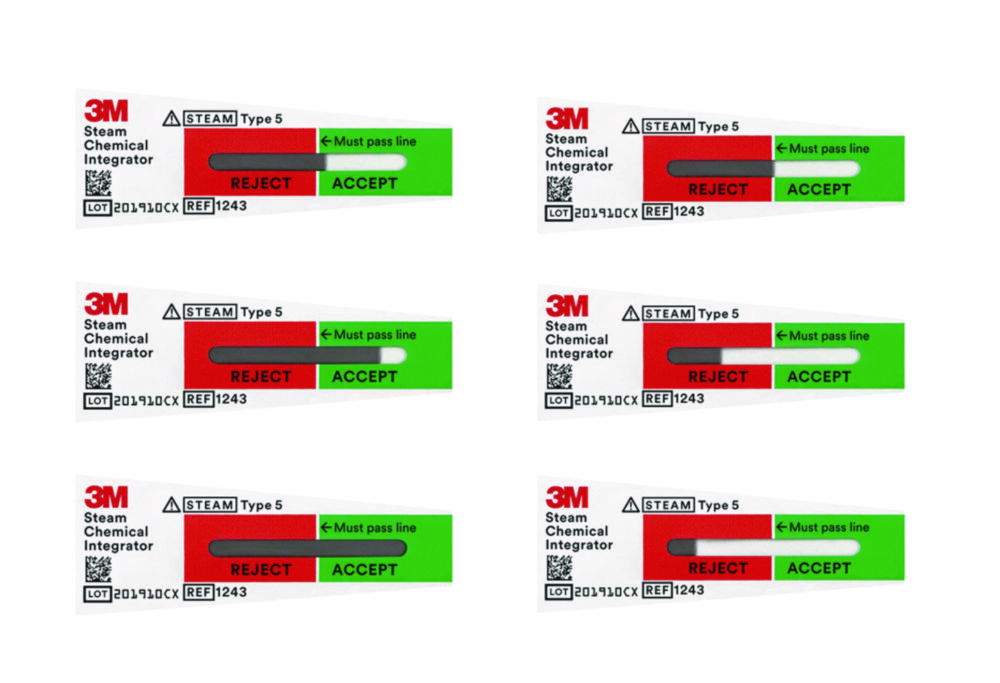 Chemical integrator for steam 3M™ Attest™ Type 5 Chemical integrator for steam 3M™ Attest™ Type 5