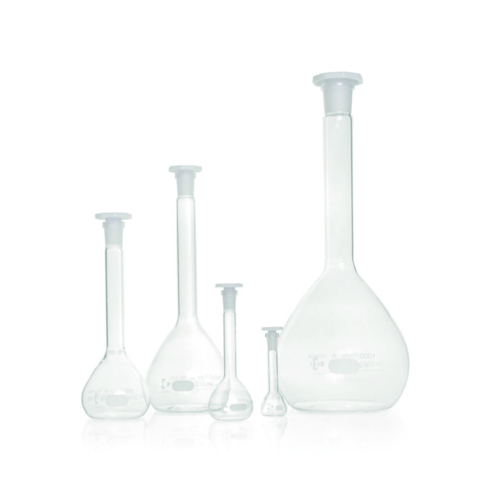 Volumetric flask DURAN®, class A, white graduated Volumetric flask DURAN®, class A, white graduated