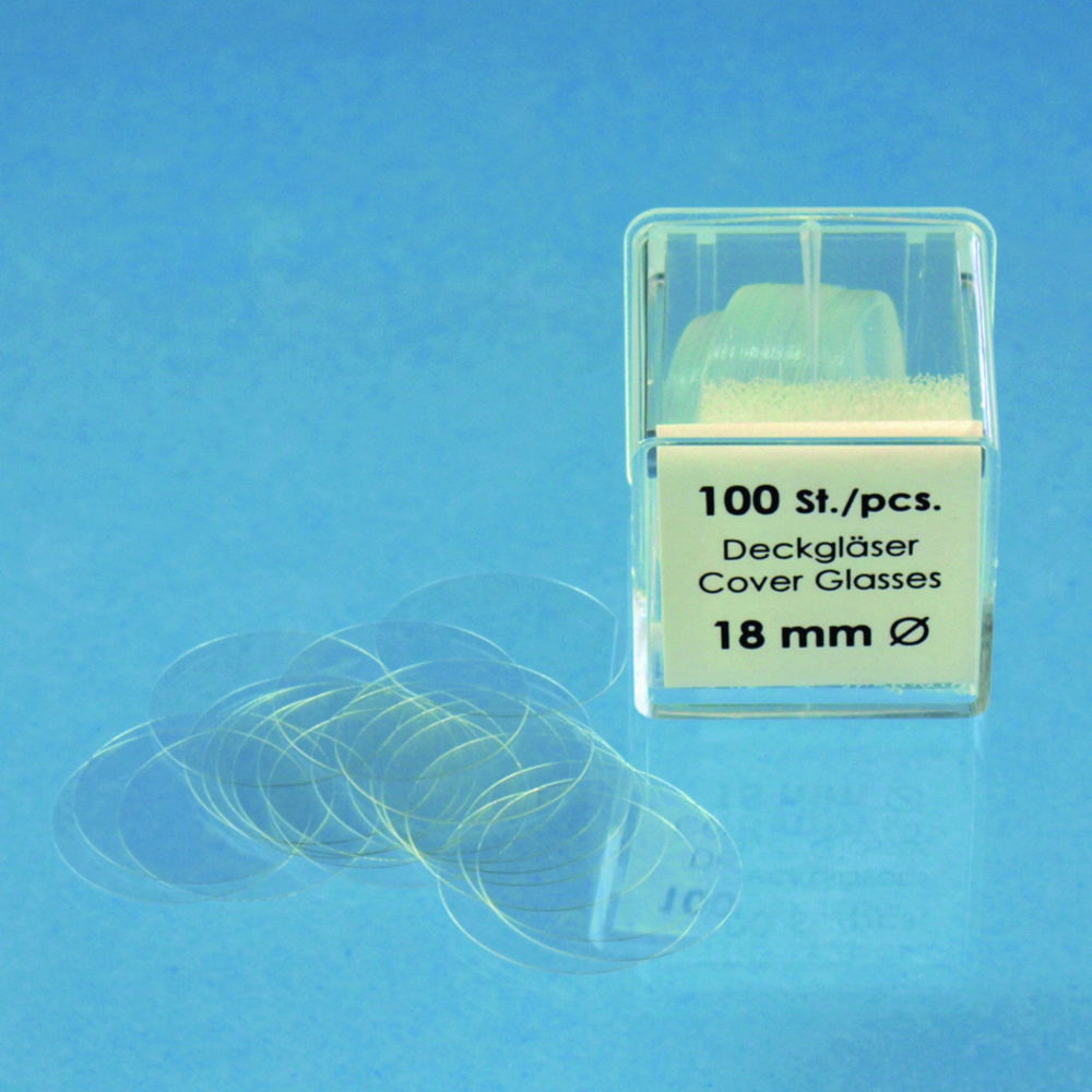 Cover glasses, circular Cover glasses, circular