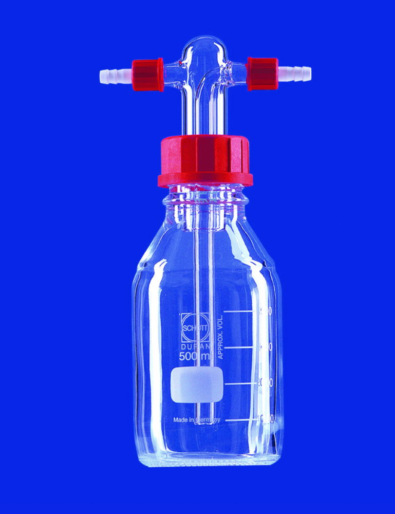 Gas washing bottles acc. to Drechsel, complete, DURAN® tubing