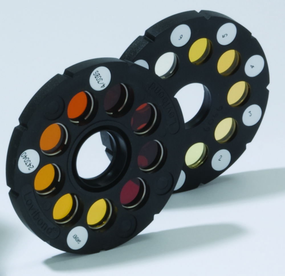 Colour test discs Hazen/APHA for Comparator system 2000 Colour test discs Hazen/APHA for Comparator system 2000