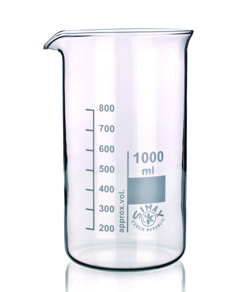 Beakers, Borosilicate glass 3.3, tall form Beakers, Borosilicate glass 3.3, tall form
