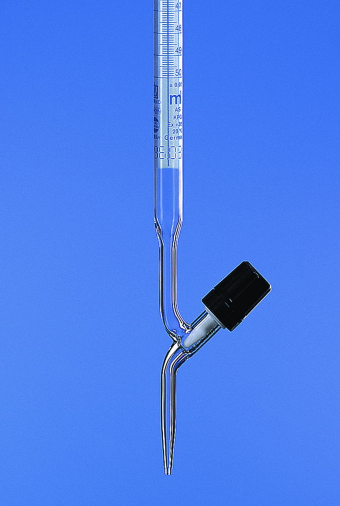 Burettes, with straight valve cock, borosilicate glass 3.3, Class AS Burettes, with straight valve cock, borosilicate glass 3.3, Class AS