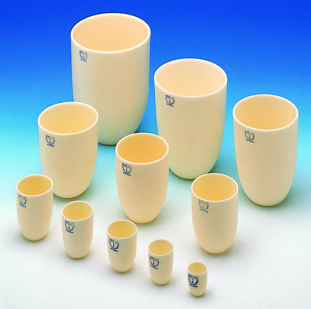 Crucibles, Alsint, tall form Crucibles, Alsint, tall form