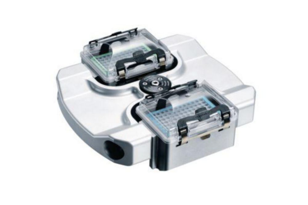 Swing-out rotor A-2-DWP-AT for centrifuges 5810/5810 R, incl. buckets, caps and plate carriers Swing-out rotor A-2-DWP-AT for centrifuges 5810/5810 R, incl. buckets, caps and plate carriers