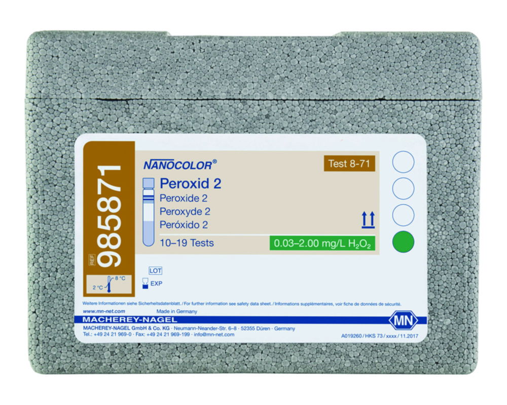 Tube tests NANOCOLOR® Peroxide Tube tests NANOCOLOR® Peroxide