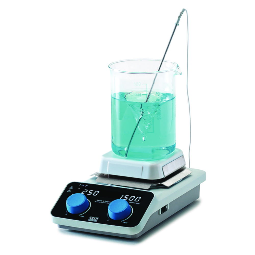 Magnetic stirrer with heating AREC 4 Digital set, with temperature probe Magnetic stirrer with heating AREC 4 Digital set, with temperature probe