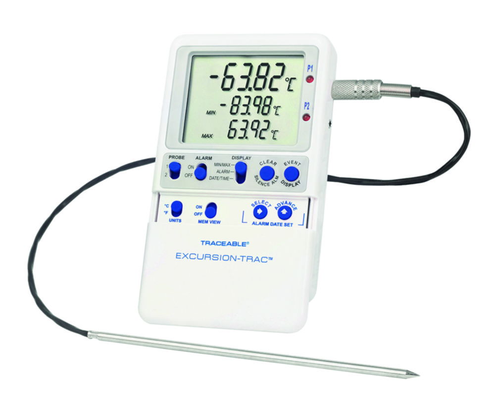 Temperature data logger Traceable® Excursion-Trac™, with 1 insertion probe Temperature data logger Traceable® Excursion-Trac™, with 1 insertion probe