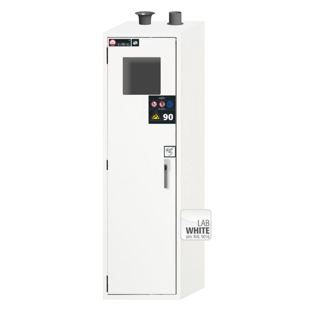 Fire Resistant Gas Cylinder Cabinets G90 Series for two 50 litre bottles with F90 glass-fronted wing door