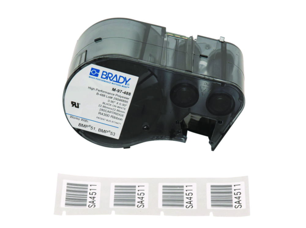 Labels for label printer M510, polyester B-488 Labels for label printer M510, polyester B-488