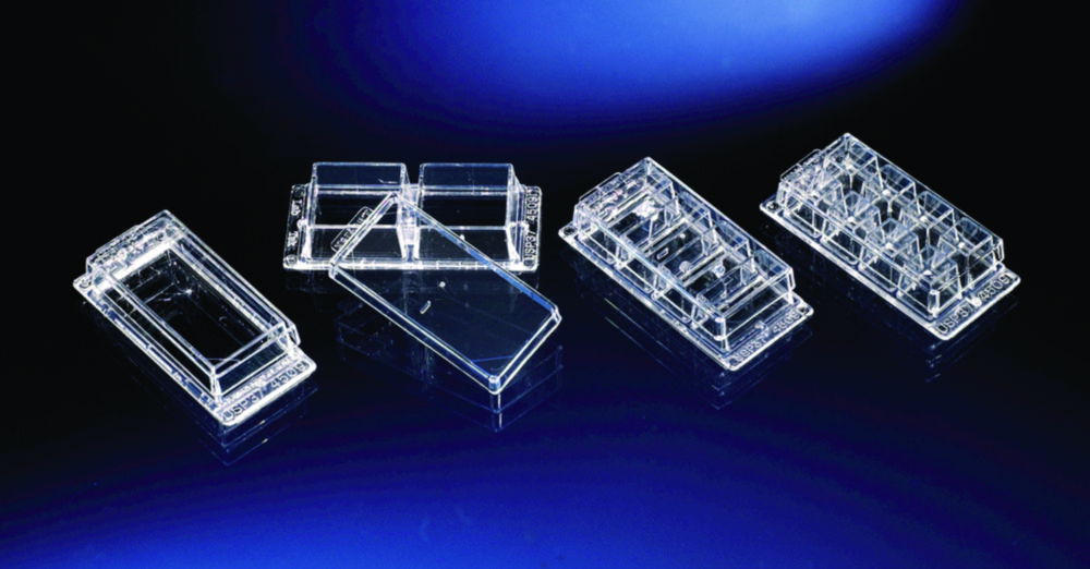 Chambered Coverglass Lab-Tek™ und Lab-Tek™ II, PS, sterile Chambered Coverglass Lab-Tek™ und Lab-Tek™ II, PS, sterile