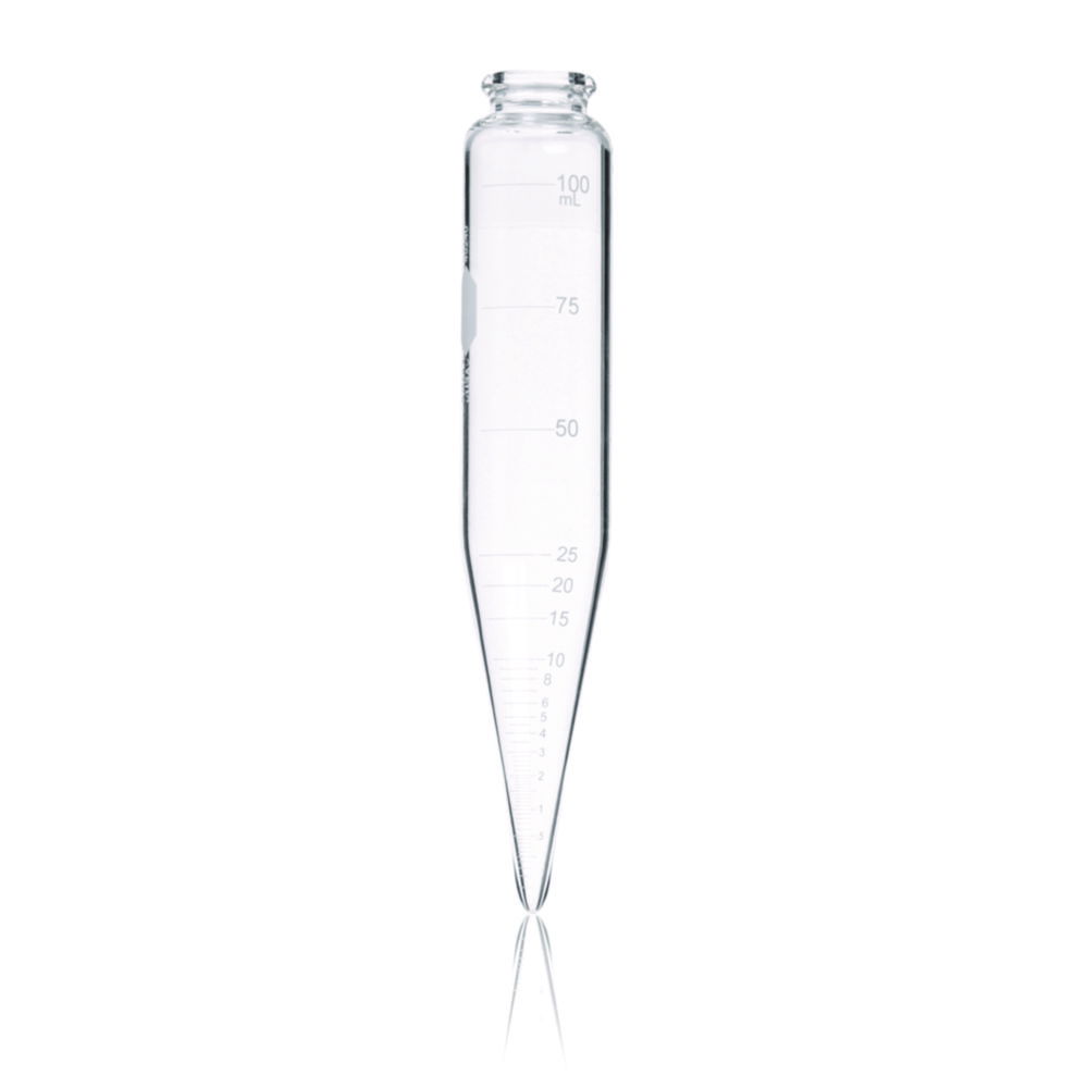ASTM centrifuge tubes, 8", oil, boro 3.3