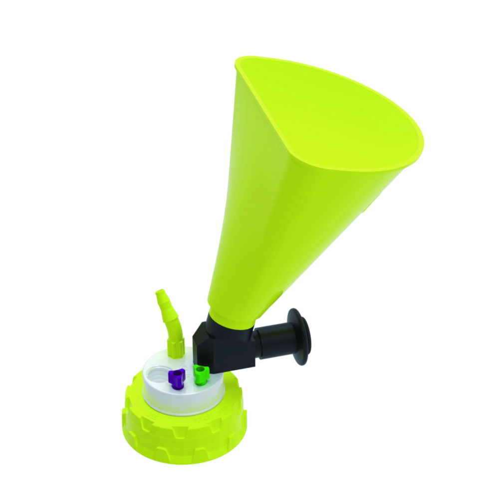 b.safe Waste Caps S 55, PP, with filling funnel b.safe Waste Caps S 55, PP, with filling funnel