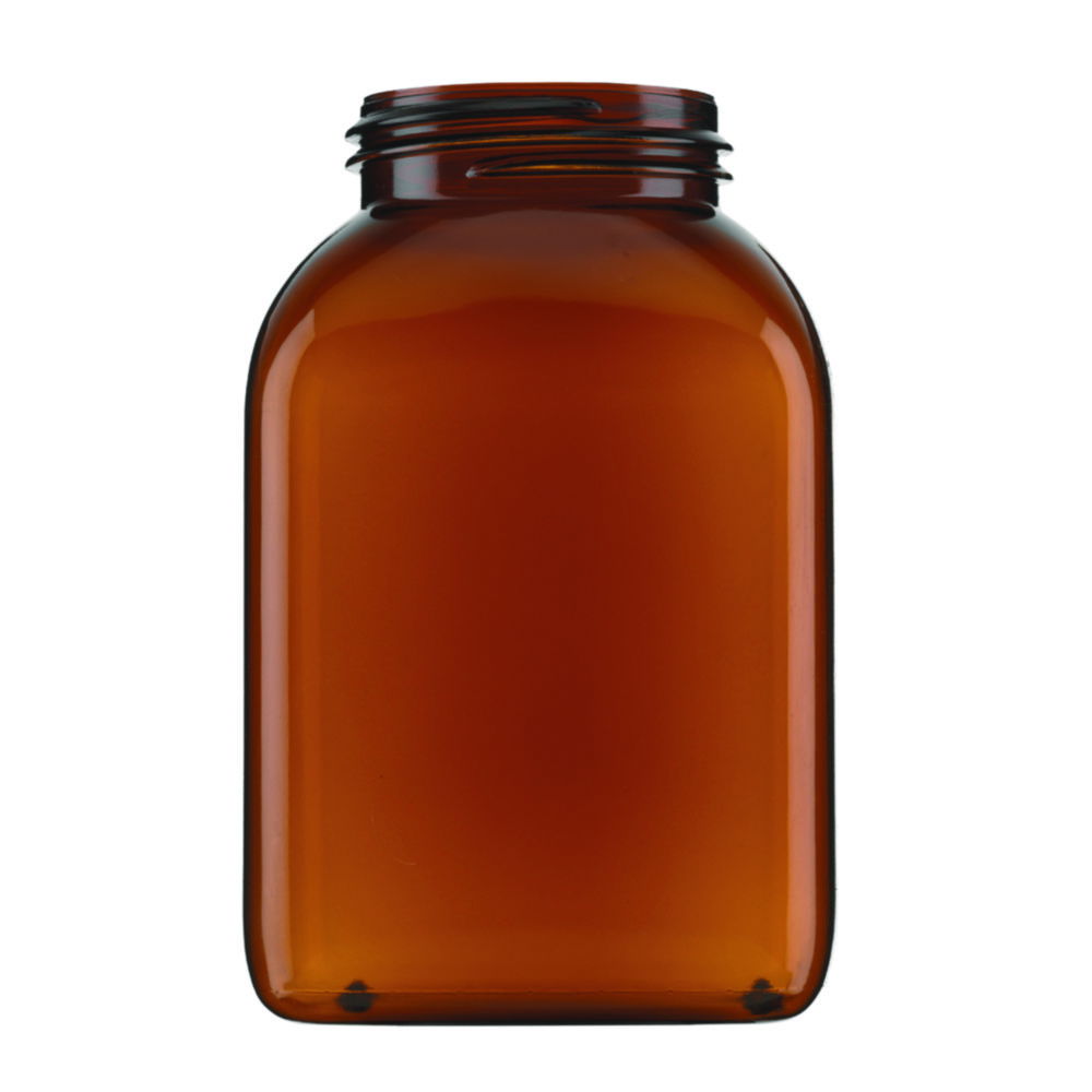 Square, wide-mouth containers, without closure, series 310, PVC, brown Square, wide-mouth containers, without closure, series 310, PVC, brown