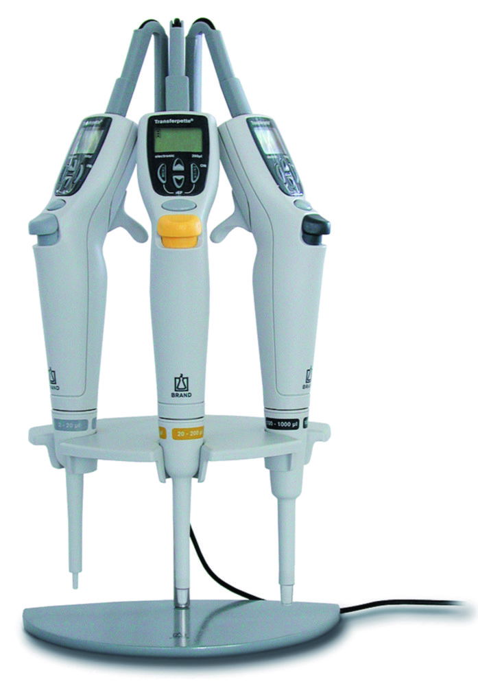 Charging stands for single channel microliter pipettes Transferpette® electronic Charging stands for single channel microliter pipettes Transferpette® electronic