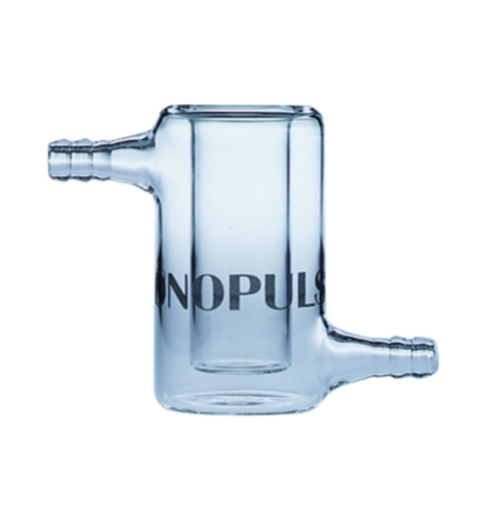 Glass sample vessels, Borosilicate glass 3.3 for Ultrasonic homogenisers SONOPULS, cooling vessel Glass sample vessels, Borosilicate glass 3.3 for Ultrasonic homogenisers SONOPULS, cooling vessel