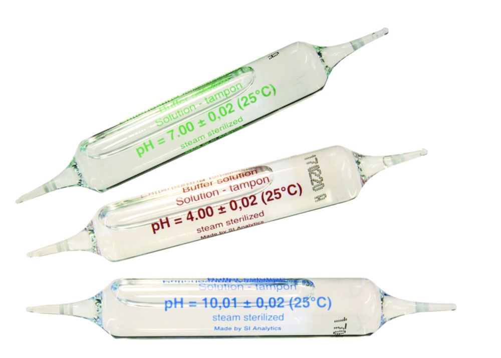 pH buffer solutions in ampoules, technical pH buffer solutions in ampoules, technical