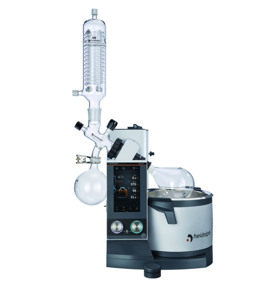 Rotary Evaporators Hei-VAP Ultimate Control, with hand lift, reflux condenser Rotary Evaporators Hei-VAP Ultimate Control, with hand lift, reflux condenser