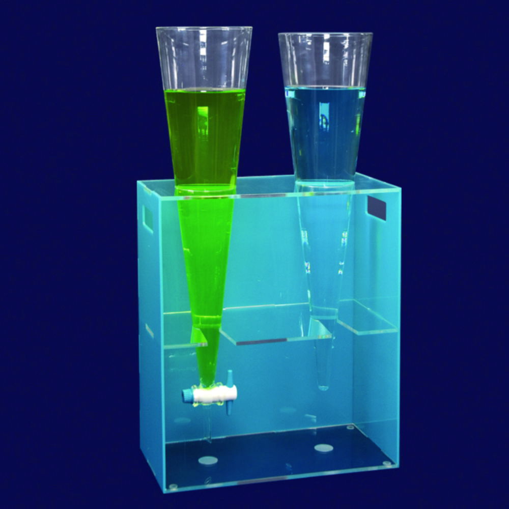 Stands for Imhoff cones, PMMA Stands for Imhoff cones, PMMA