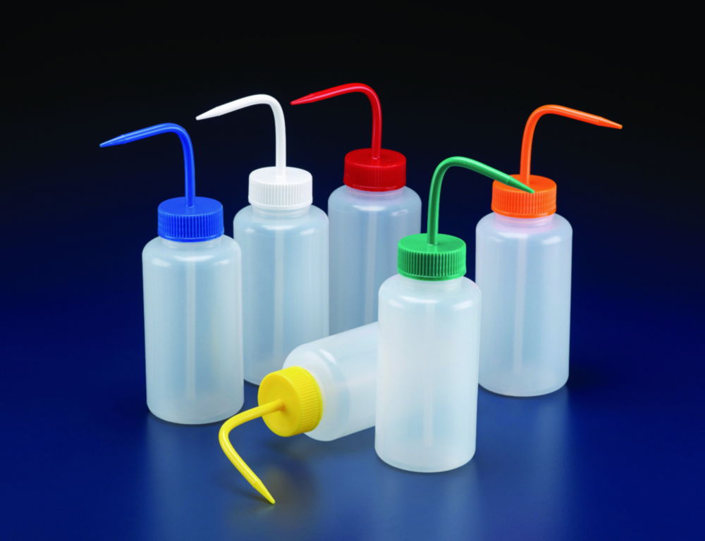 Wash bottles, wide-mouth, LDPE Wash bottles, wide-mouth, LDPE