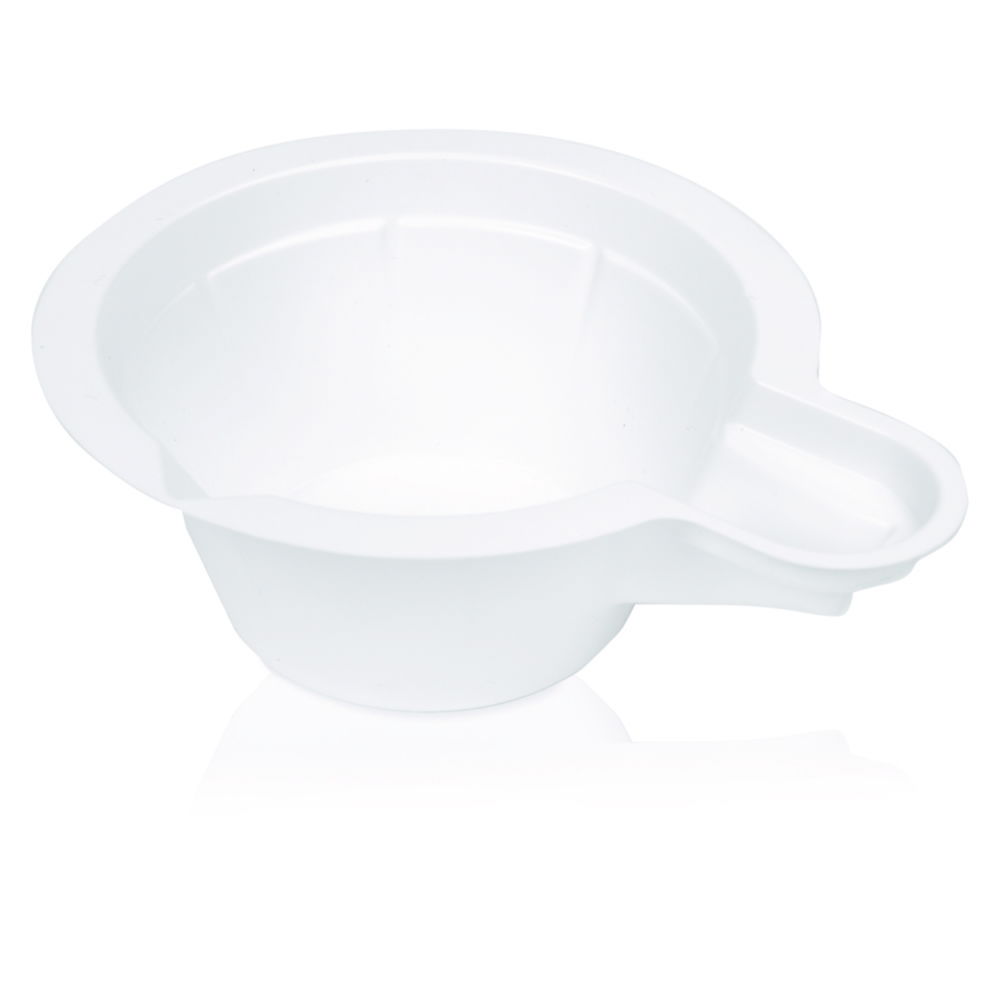 Weighing boats, PS, round, with handle Weighing boats, PS, round, with handle