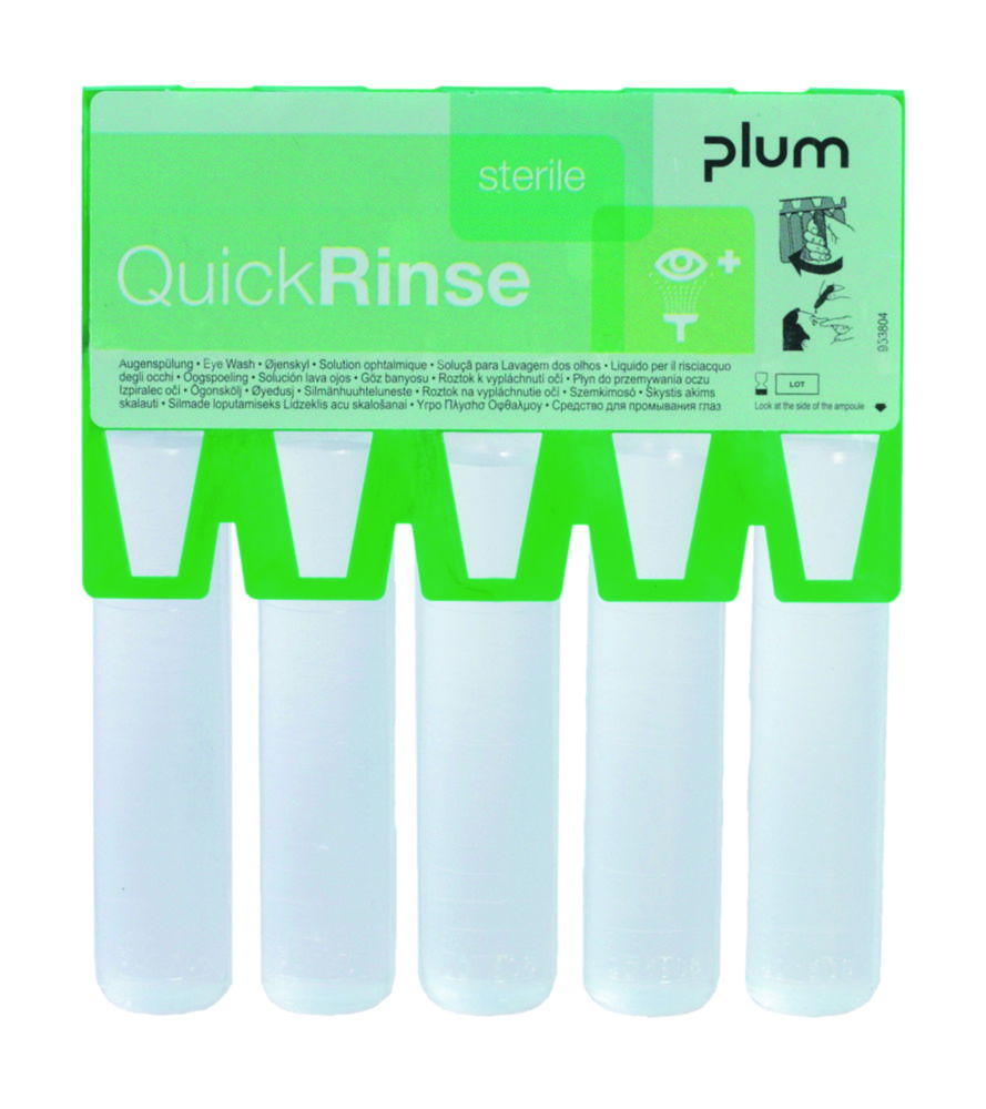 Eye Wash Ampoule QuickRinse, 0,9% NaCl, Sterile