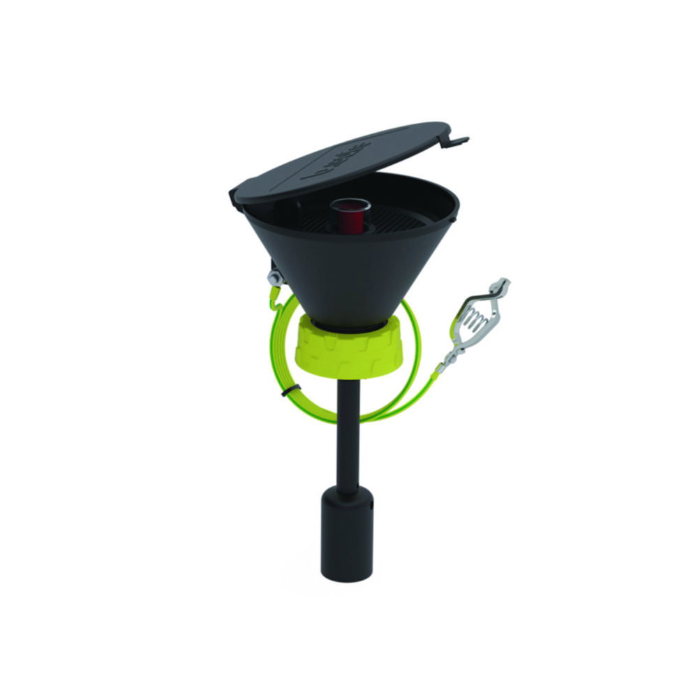 Safety funnels 130, PE-EX, electrostatic conductive, with level indcator
