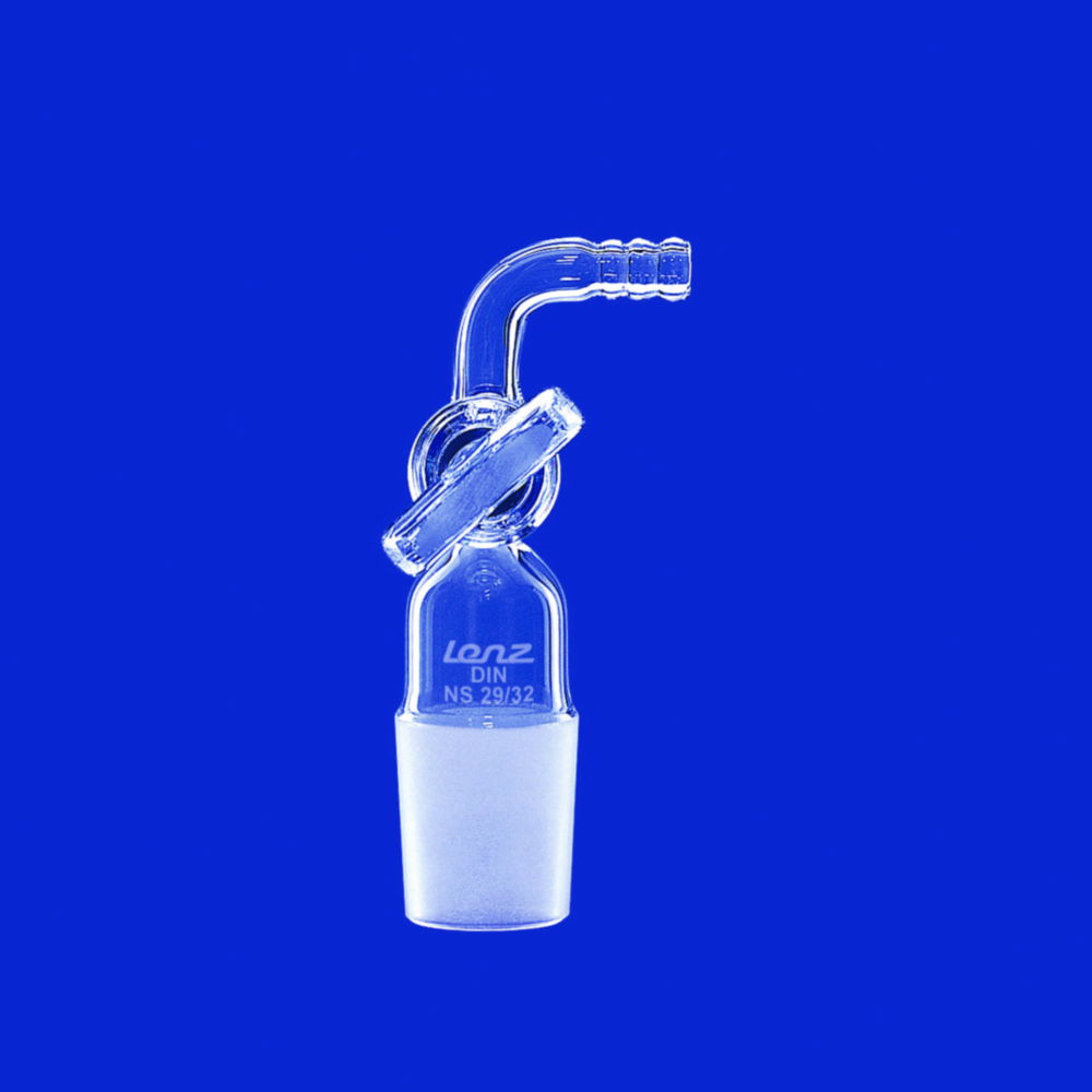 Adapters, angled (90°), with stopcock