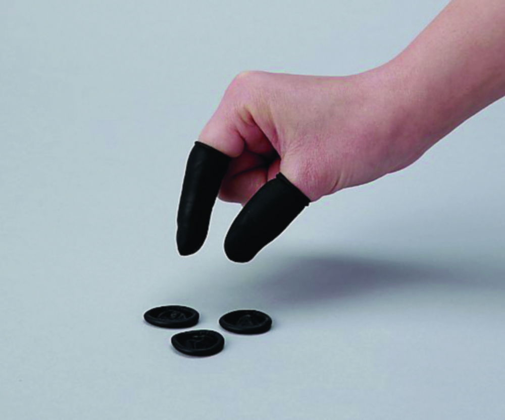 Conductive Finger cots ASPURE, anti-static, latex Conductive Finger cots ASPURE, anti-static, latex