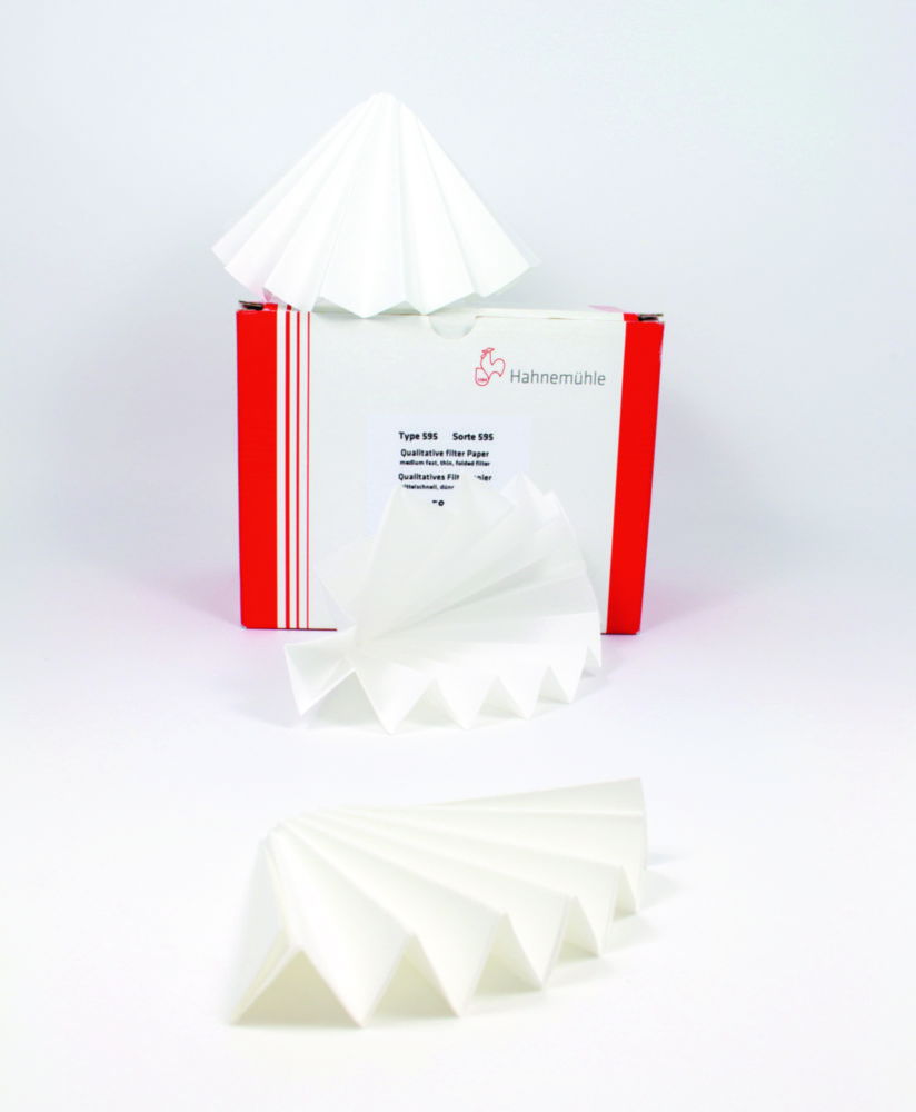 Filter paper 602h / 602eh, qualitative, folded filters Filter paper 602h / 602eh, qualitative, folded filters