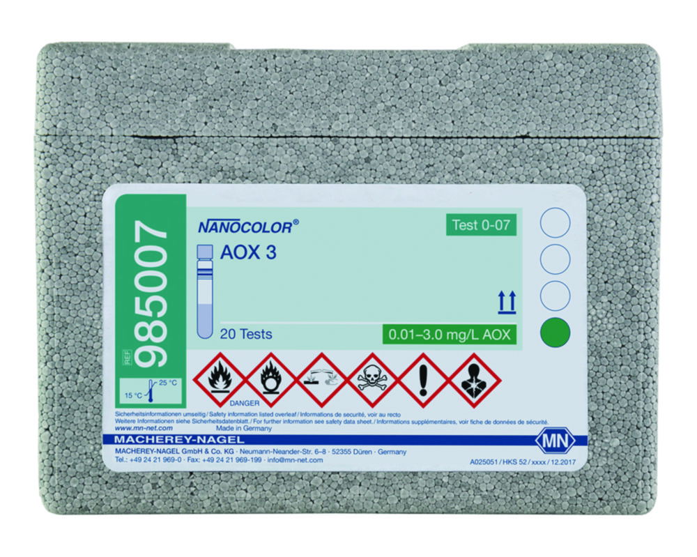 Tube tests NANOCOLOR® AOX 3 Tube tests NANOCOLOR® AOX 3