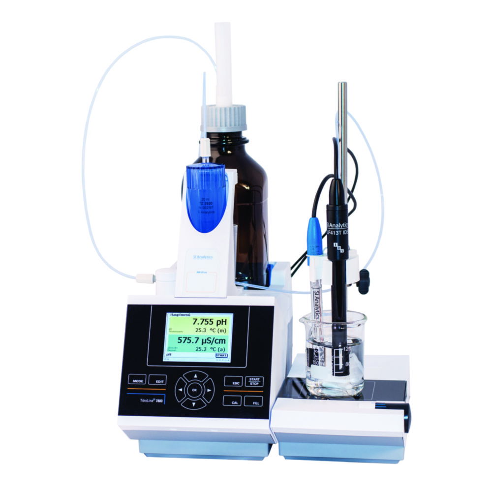Titrator TitroLine® 7800, with magnetic stirrer TM 235 Titrator TitroLine® 7800, with magnetic stirrer TM 235