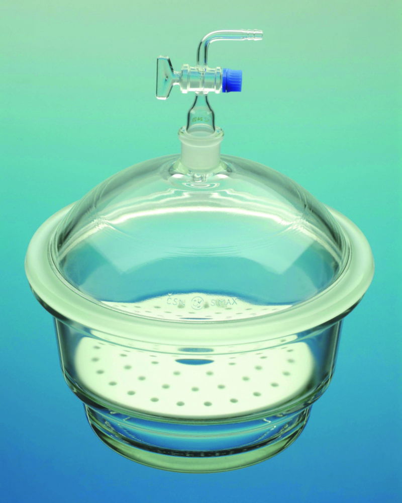 Vacuum-Desiccators, borosilicate glass 3.3 with tubes and stopcock 24/29 Vacuum-Desiccators, borosilicate glass 3.3 with tubes and stopcock 24/29