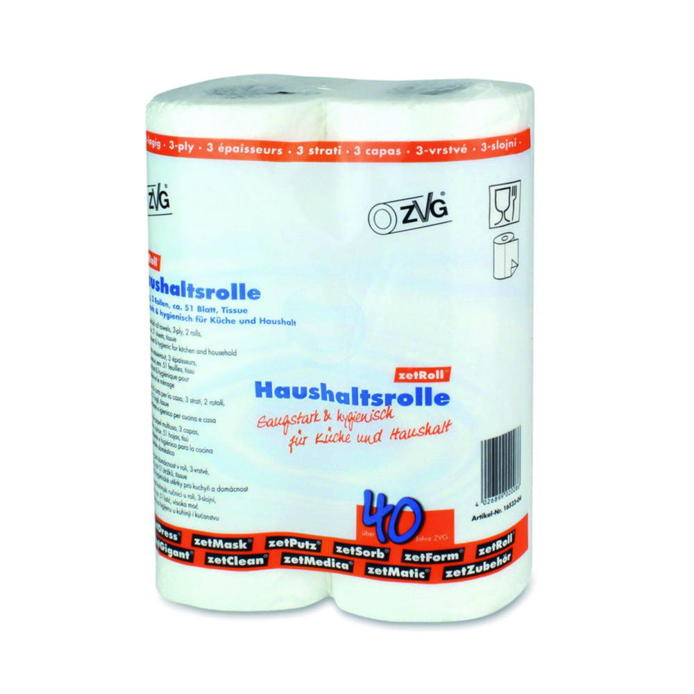 Laboratory Tissues zetRoll®, white, 51 sheets Laboratory Tissues zetRoll®, white, 51 sheets