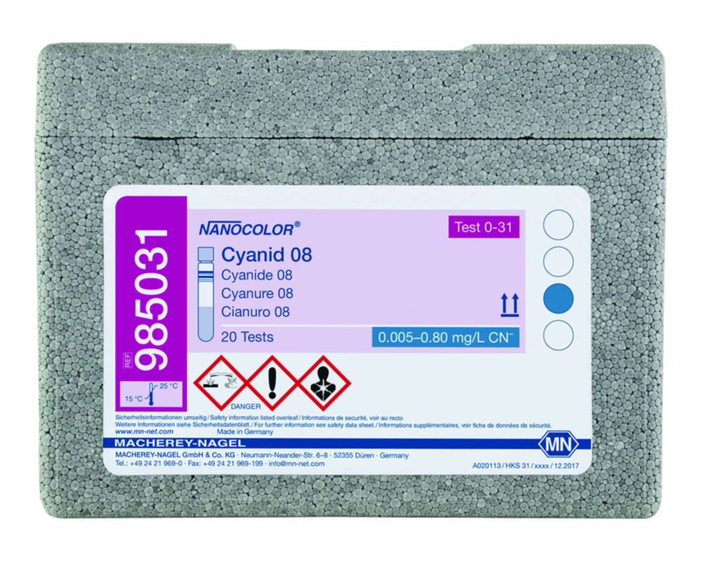 Tube tests NANOCOLOR® Cyanide