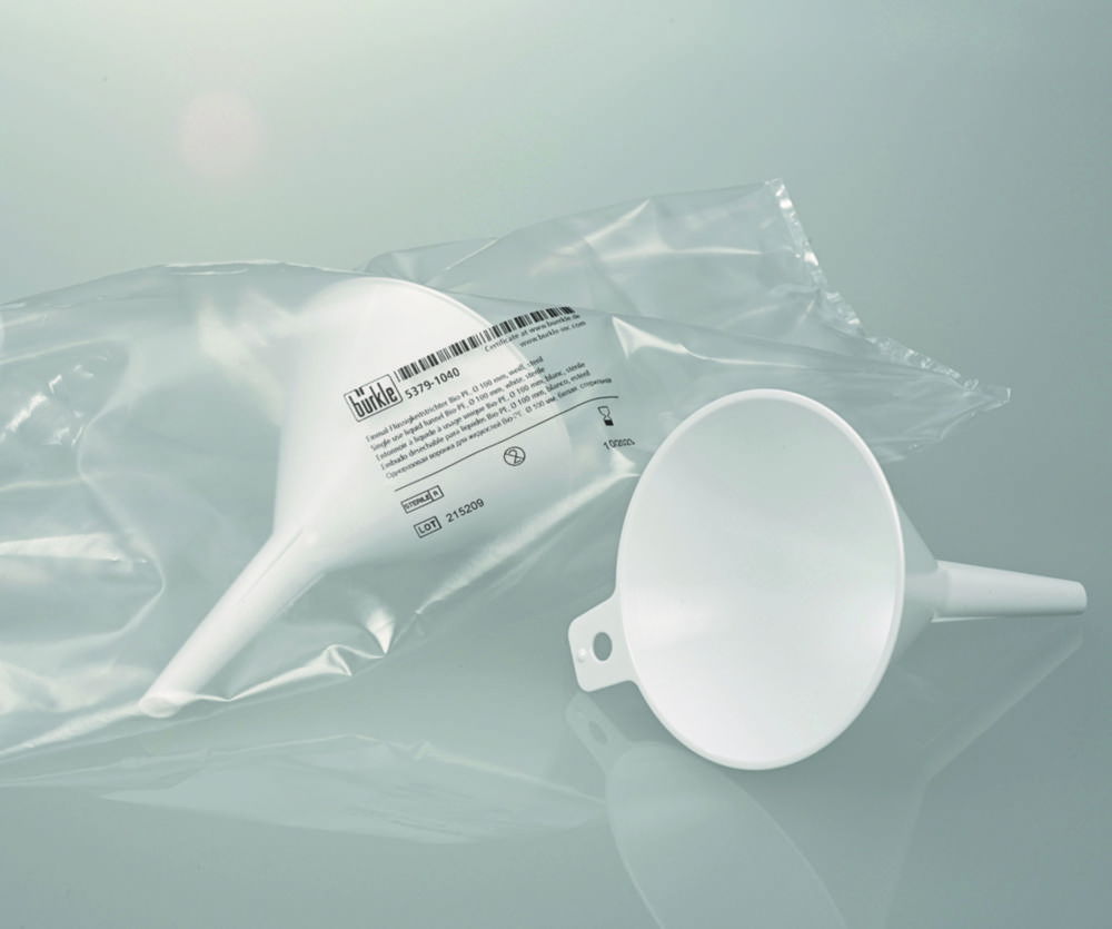 Disposable funnels, Bio PE, white Disposable funnels, Bio PE, white