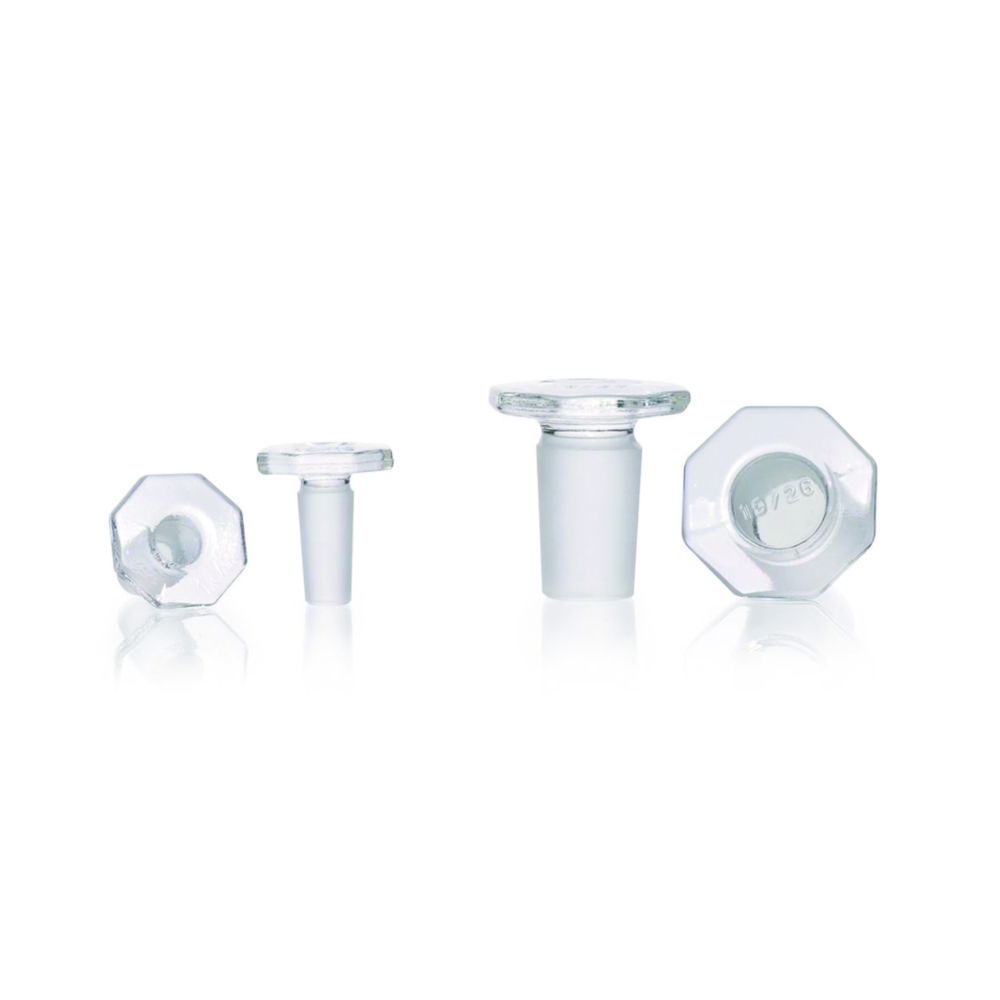 Ground joint stoppers, borosilicate glass 3.3, solid Ground joint stoppers, borosilicate glass 3.3, solid
