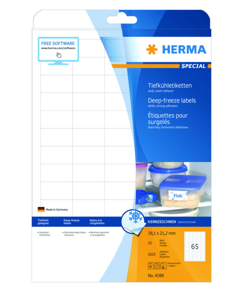 Deep freeze labels, white Deep freeze labels, white