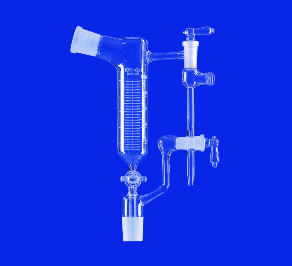 Distilling receivers to Anschütz-Thiele, bent, DURAN®tubing