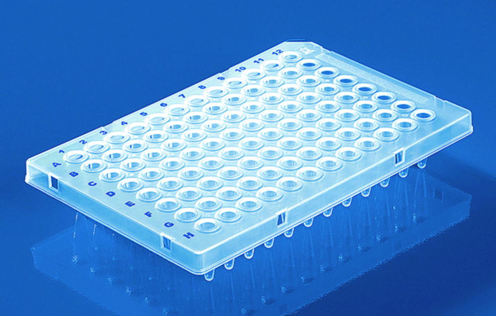 96-well PCR plates, PP, semi-skirted 96-well PCR plates, PP, semi-skirted