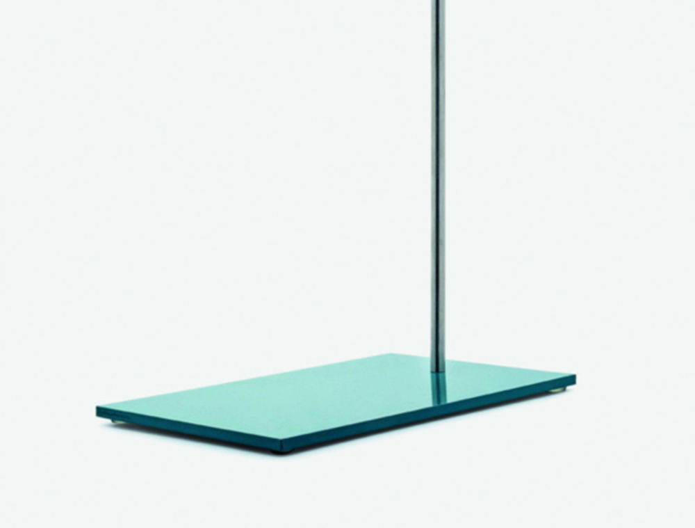 Rectangular retort stand bases, enamel, coated steel plate Rectangular retort stand bases, enamel, coated steel plate