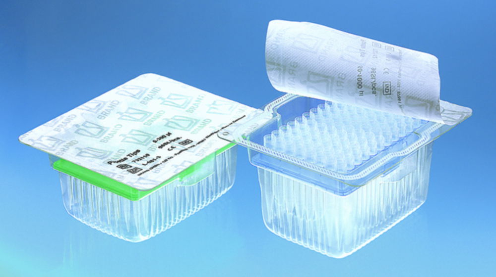 Filter tips, racked in TipRack, sterile, BIO-CERT® Filter tips, racked in TipRack, sterile, BIO-CERT®