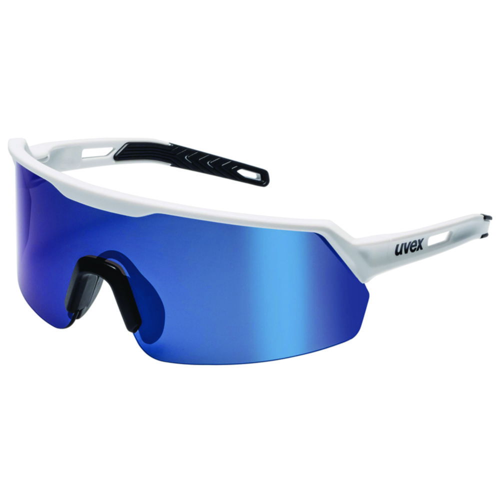 safety glasses uvex ultrashield, grey, blue mirror