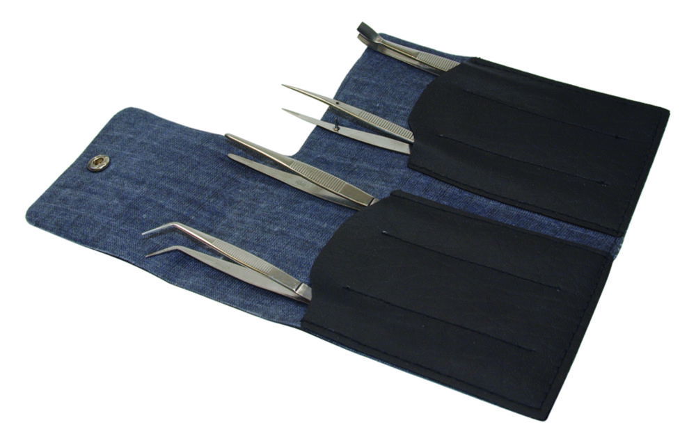 LLG-Forceps assortment, 4-parts, chromium-nickel steel LLG-Forceps assortment, 4-parts, chromium-nickel steel