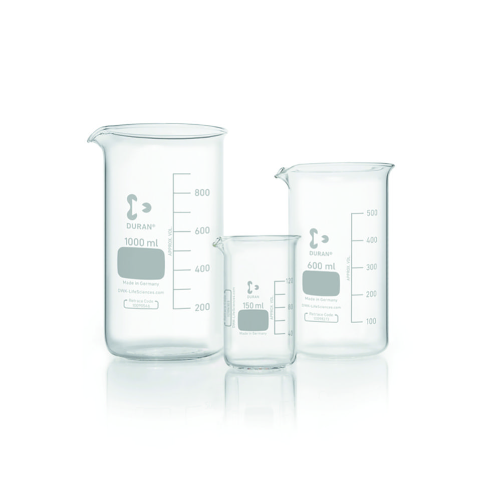 Beakers glass, DURAN®, tall form Beakers glass, DURAN®, tall form