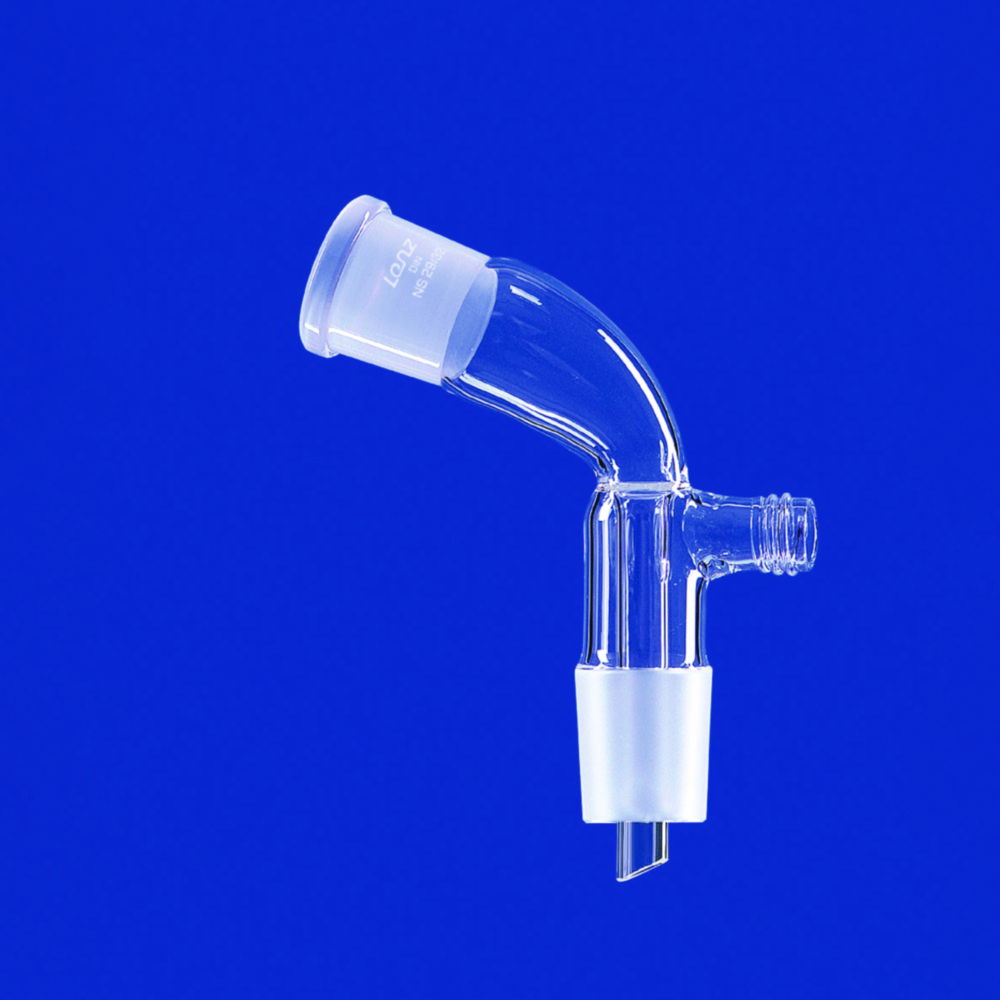 Receiver adapters, with GL thread, DURAN® tubing, bent Receiver adapters, with GL thread, DURAN® tubing, bent