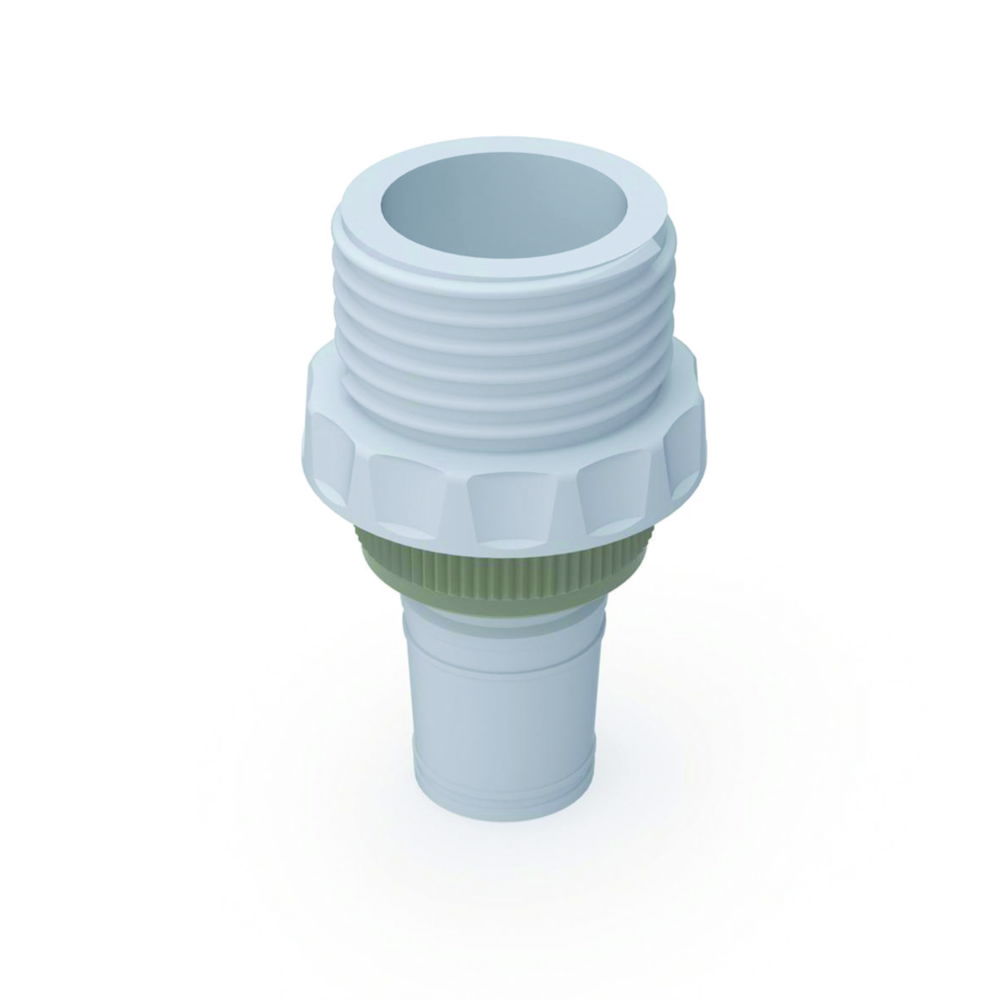 Thread adapters with ground joint for b.safe Caps and Waste Caps