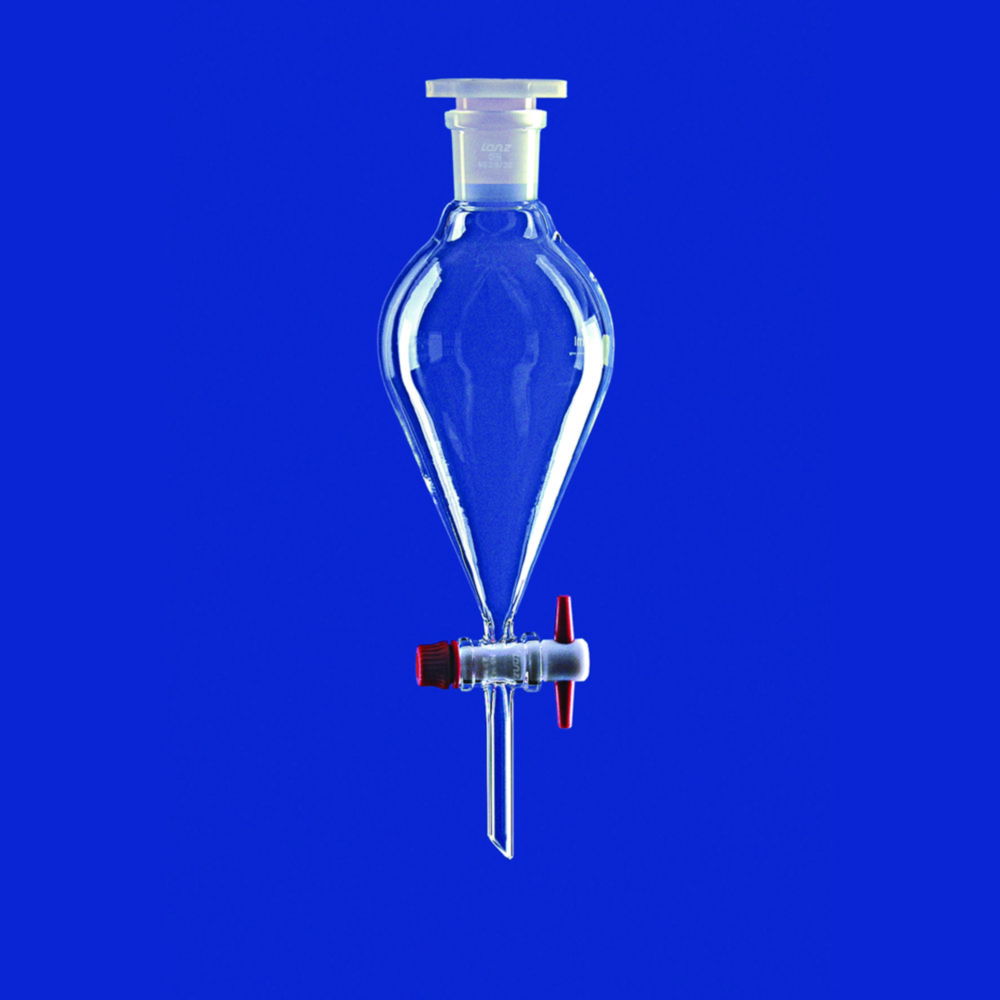 Separating funnels, conical, borosilicate glass 3.3