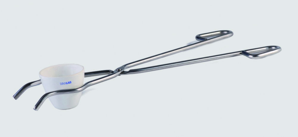Crucible tongs, chromated steel Crucible tongs, chromated steel