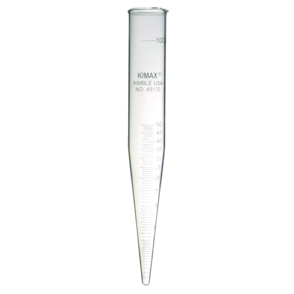 API-Centrifuge Tubes KIMAX®, graduated, borosilicate glass 3.3 API-Centrifuge Tubes KIMAX®, graduated, borosilicate glass 3.3